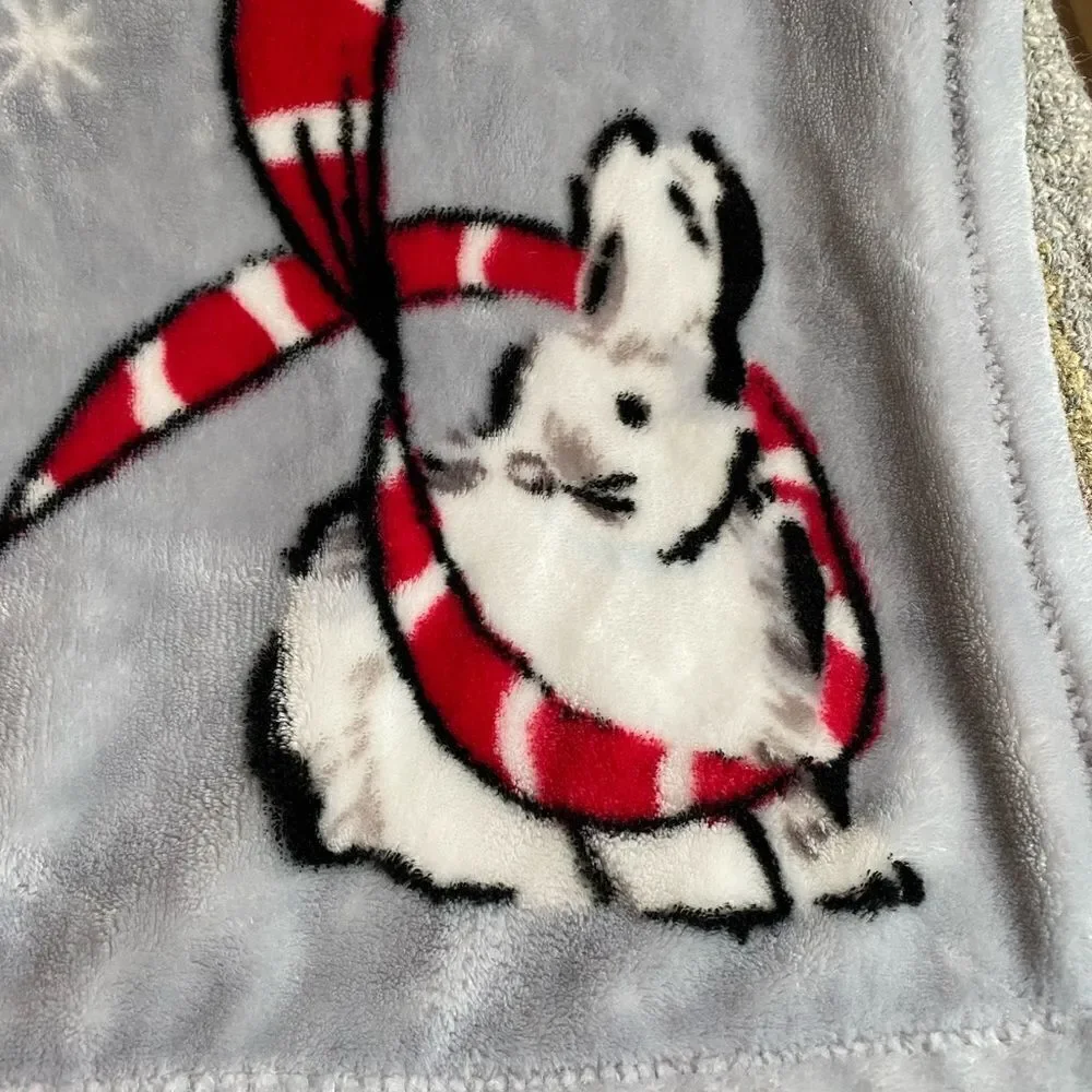 Vera Bradley Beary Merry Print Throw Blanket